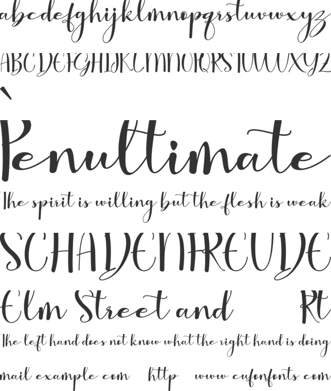 Holla Santa font preview