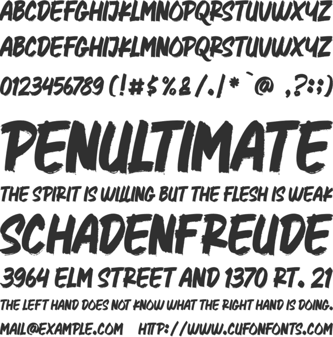 Better Faster font preview