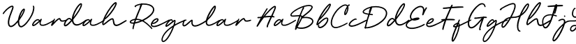 Wardah Regular font