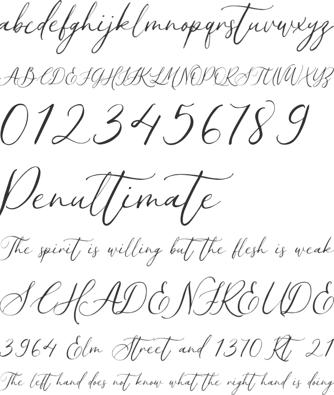 Cresie font preview