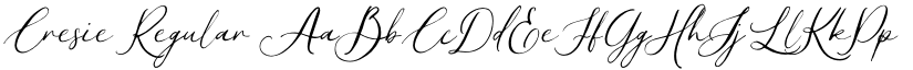 Cresie Regular font