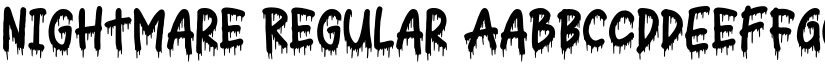 Nightmare Regular font
