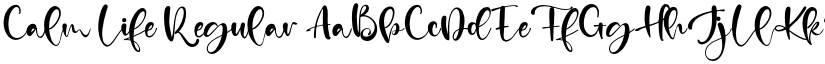 Calm Life Regular font