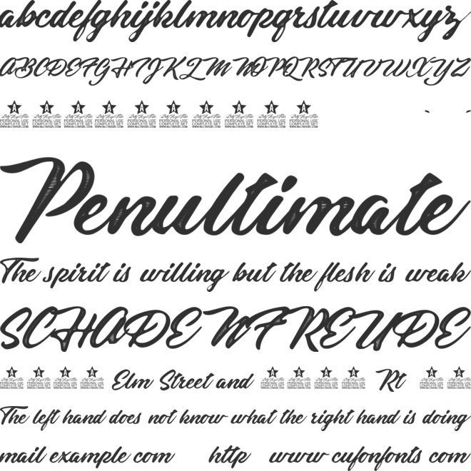 Black Jack Personal Use font preview
