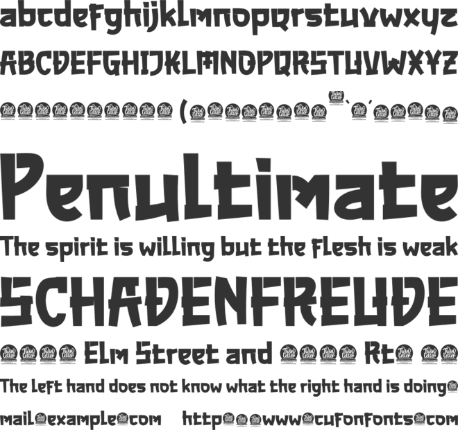 AKUMARU font preview