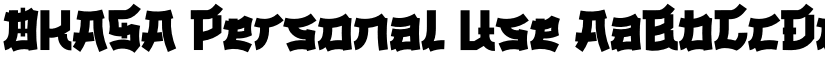 OKASA Personal Use font