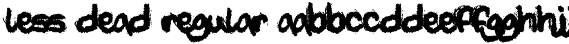 Less Dead font download