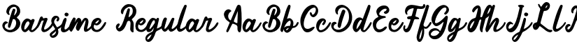 Barsime font download