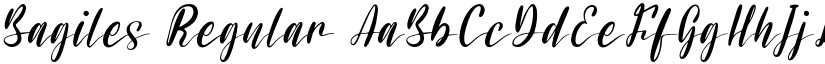 Bagiles Regular font