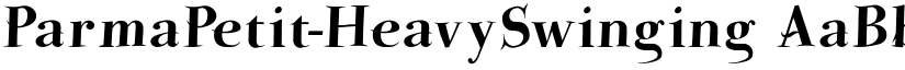 ParmaPetit-HeavySwinging font