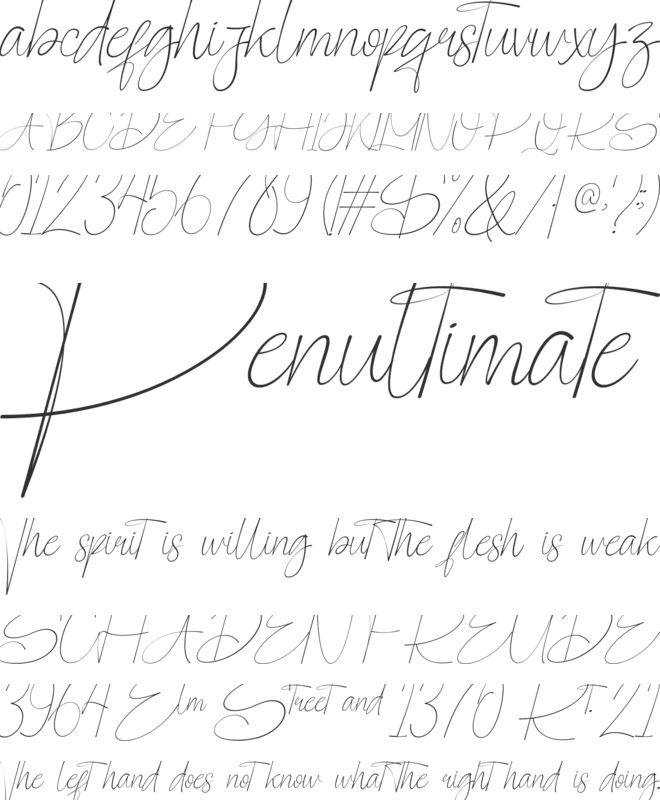 Pographic font preview