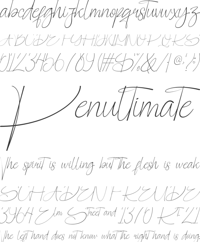 Pographic font preview