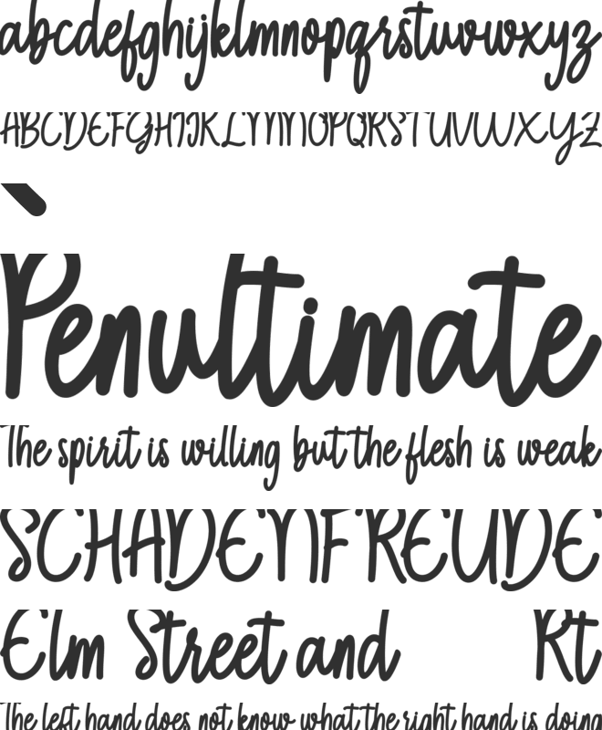 Still Christmas font preview