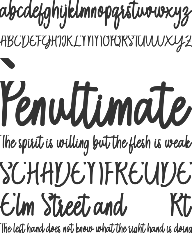 Still Christmas font preview