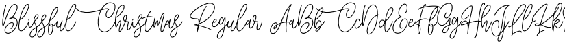 Blissful Christmas Regular font