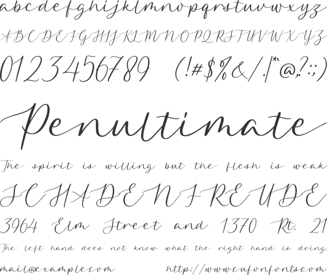 Qarllottey font preview
