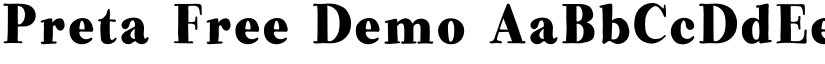 Preta Free Demo font