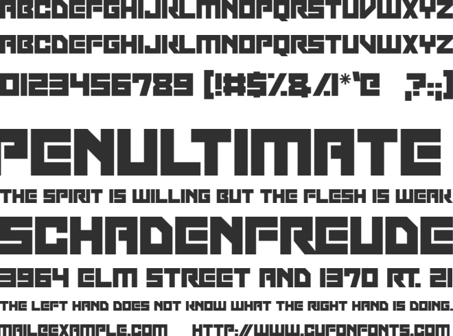 Robot Invaders font preview