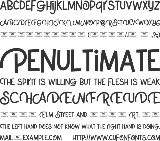 Shibori font preview