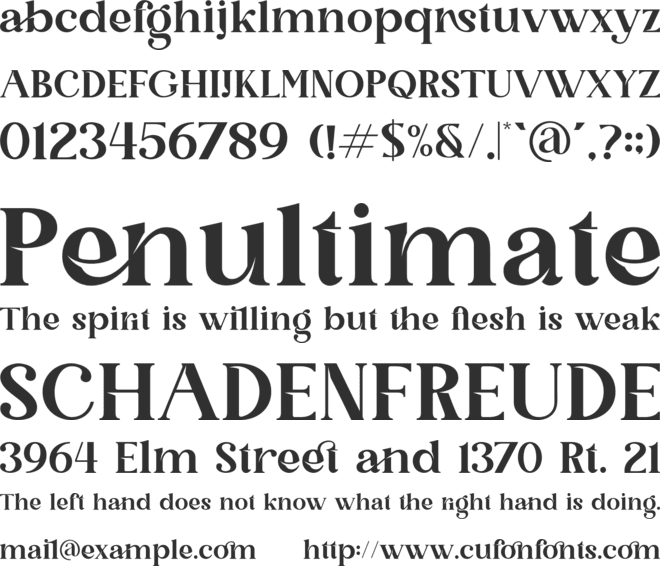 Qanect Elegant font preview