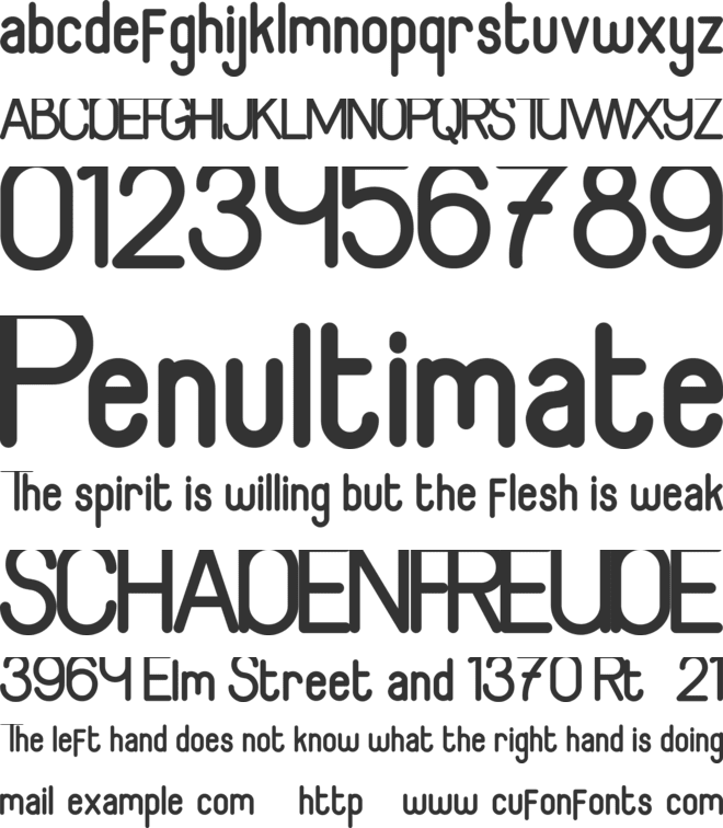 Algeko Personal Use font preview
