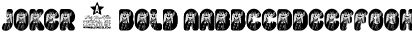 JOKER 1 Bold font