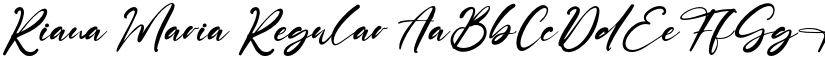 Riana Maria Regular font