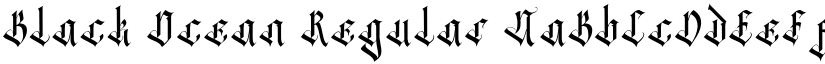 Black Ocean font download