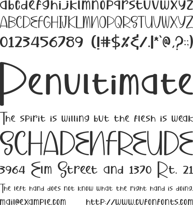 Buhary font preview