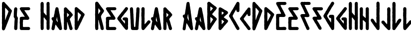 Die Hard Regular font