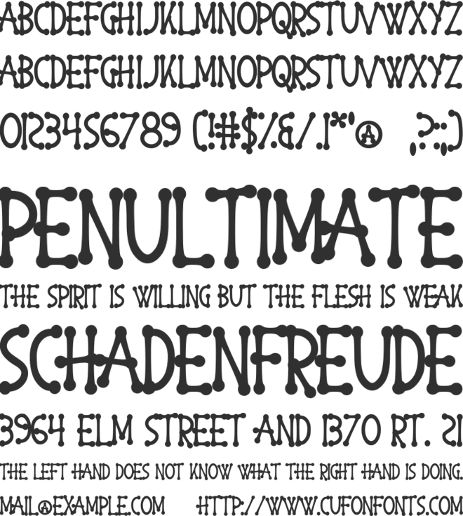 Happy Accidents font preview