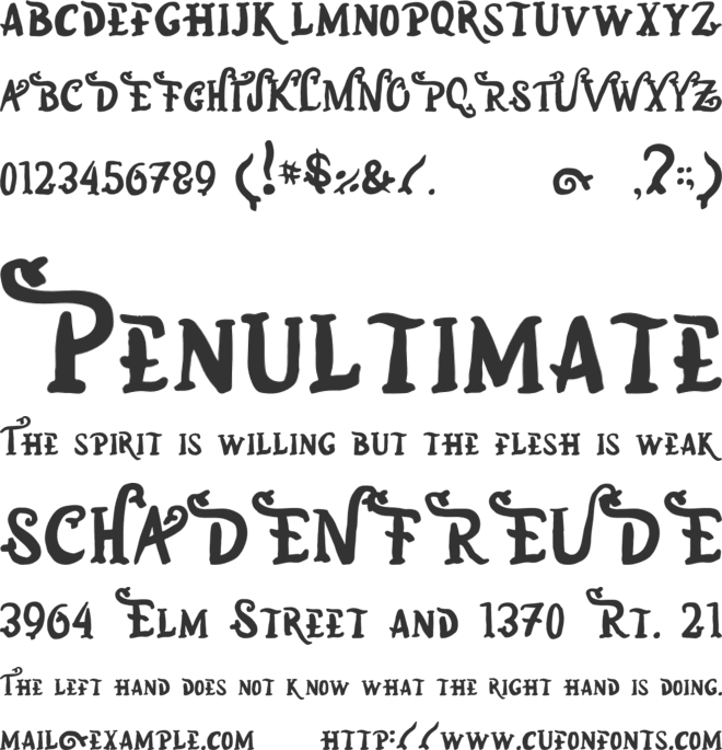 Marina Sundaland font preview