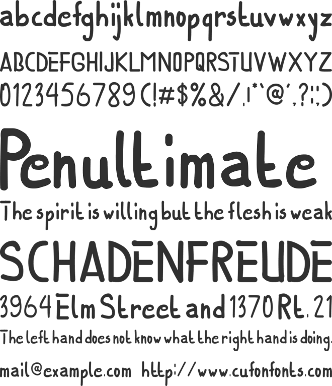 BECTION font preview