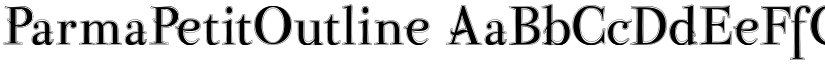 ParmaPetitOutline font