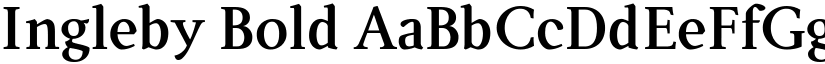 Ingleby Bold font