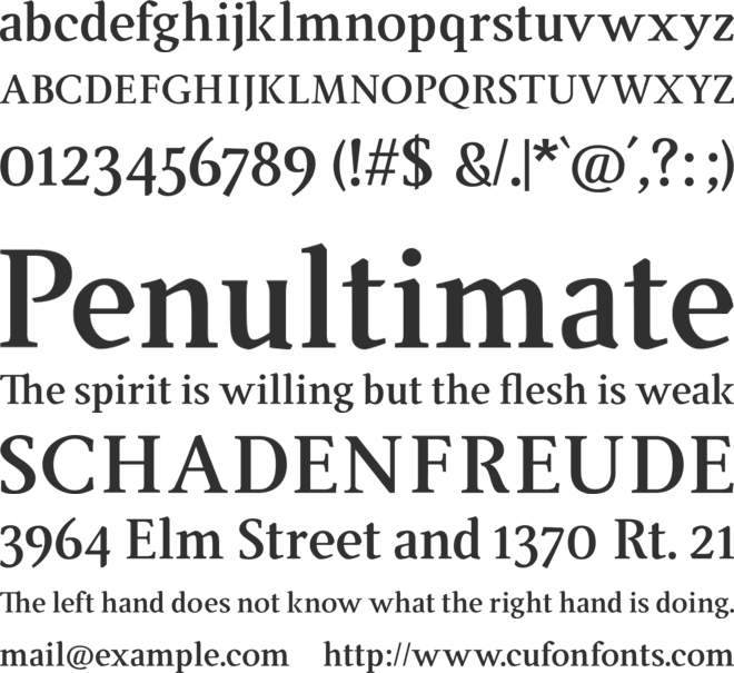 Ingleby font preview