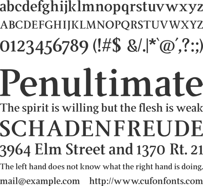 Ingleby font preview