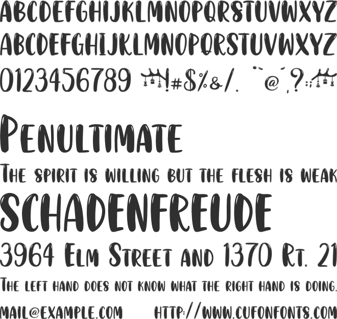 Red Christmas - Personal Use font preview