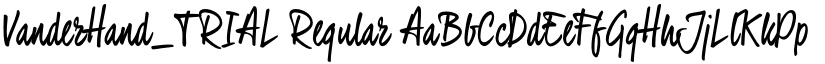 VanderHand_TRIAL font download