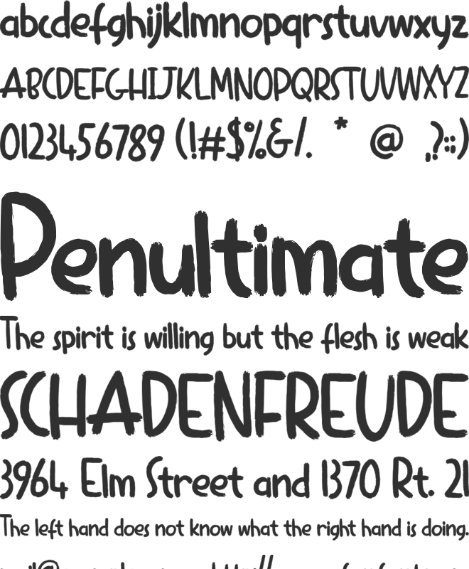 DinoTopia font preview