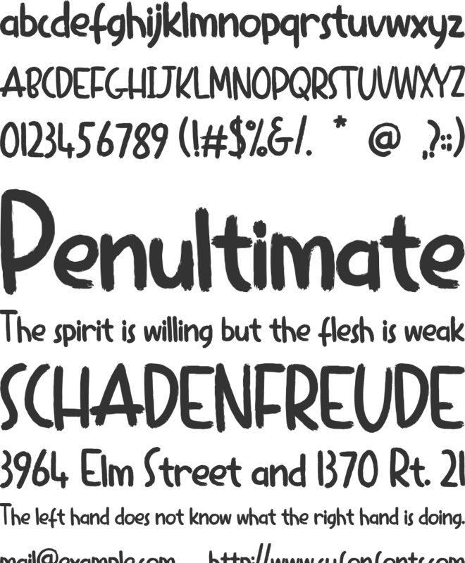 DinoTopia font preview