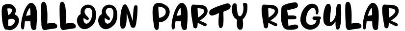 Balloon Party Regular font