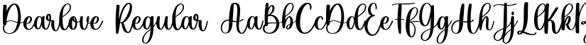 Dearlove Regular font