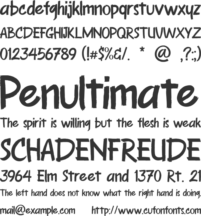 Modavina font preview