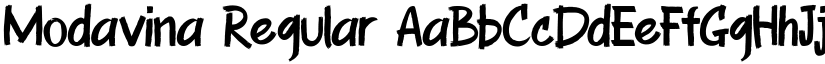 Modavina Regular font