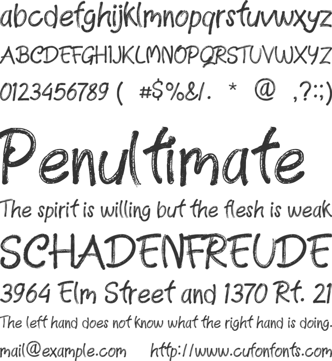CHARLES BROWN font preview