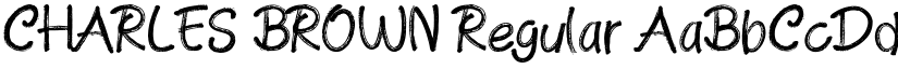 CHARLES BROWN Regular font
