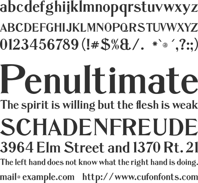 Muskegon CF font preview