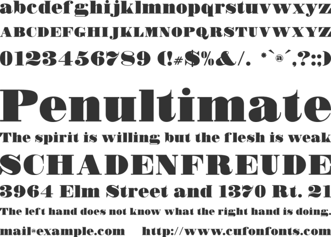 Crozier Black CF font preview