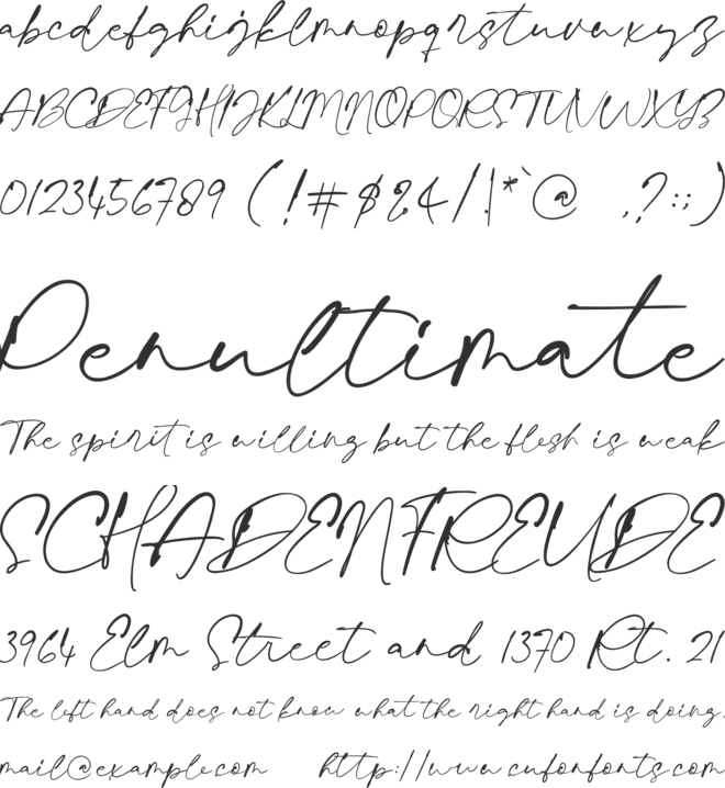 One Thousand PERSONAL USE ONLY font preview